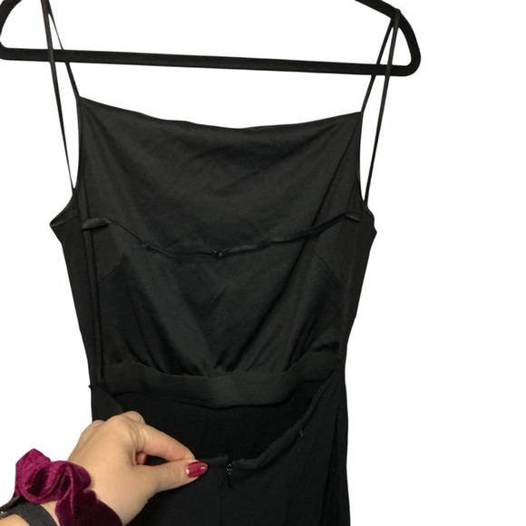 Papell Boutique Black Dress with Purple Floral Details - Picture 3 of 5